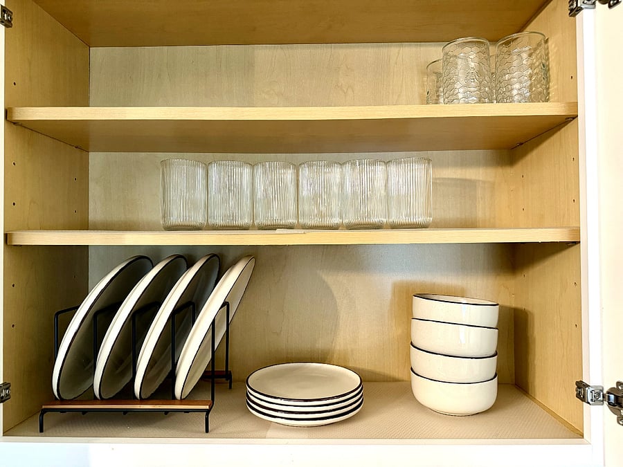 Kitchen essentials  plates, bowls, glasses