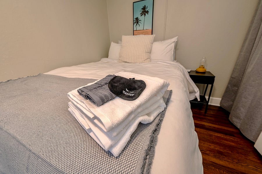 Soft sheets, plush pillows, and ultimate comfort await you!