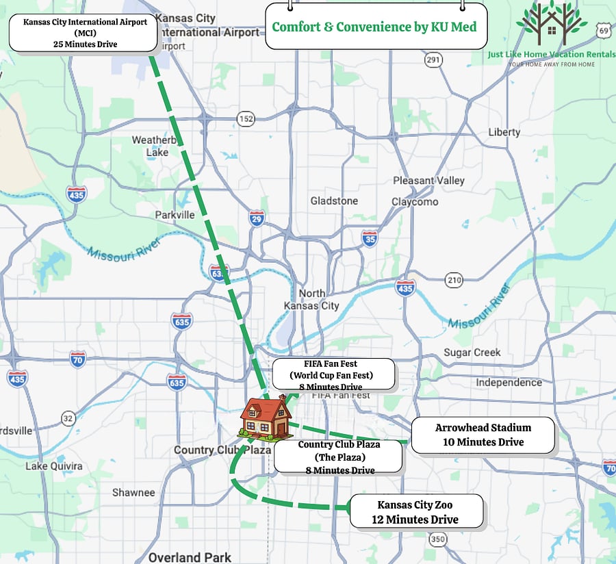 Comfort & Convenience by KU Med- Map