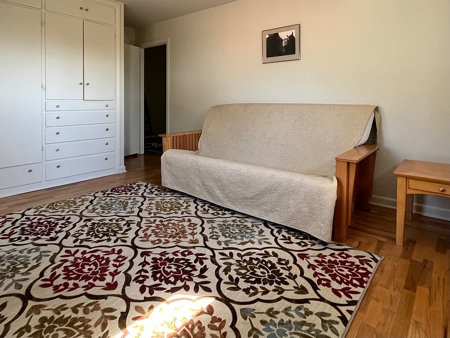 Second Bedroom Queen Futon & Built-In Storage