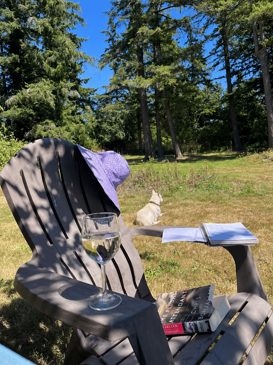 Sunny Backyard Reading Retreat