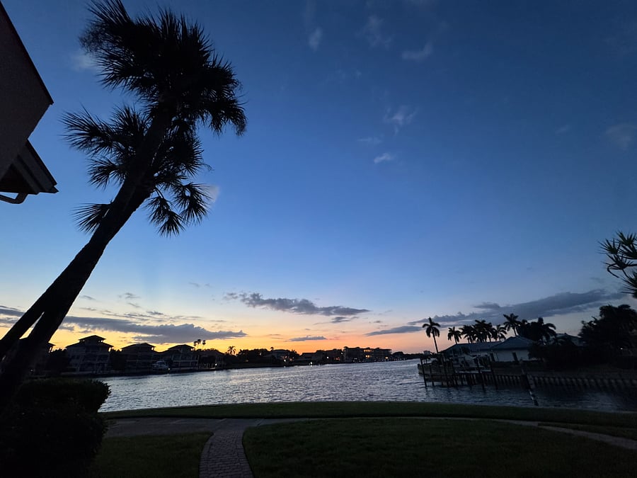 Sunrise from the master bedroom and living room!