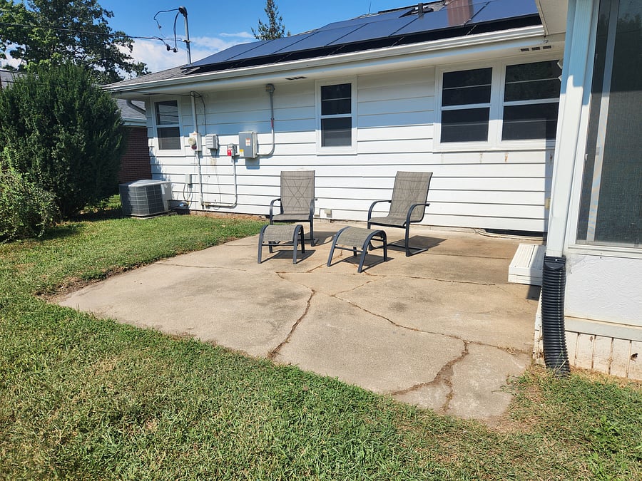Patio with seating