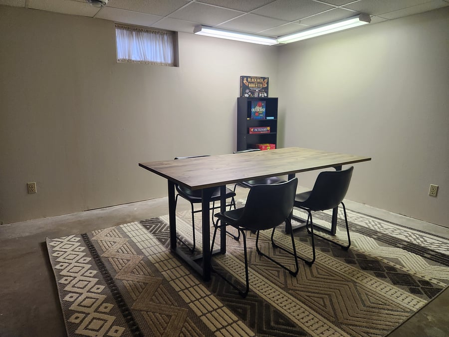 Basement office/game room