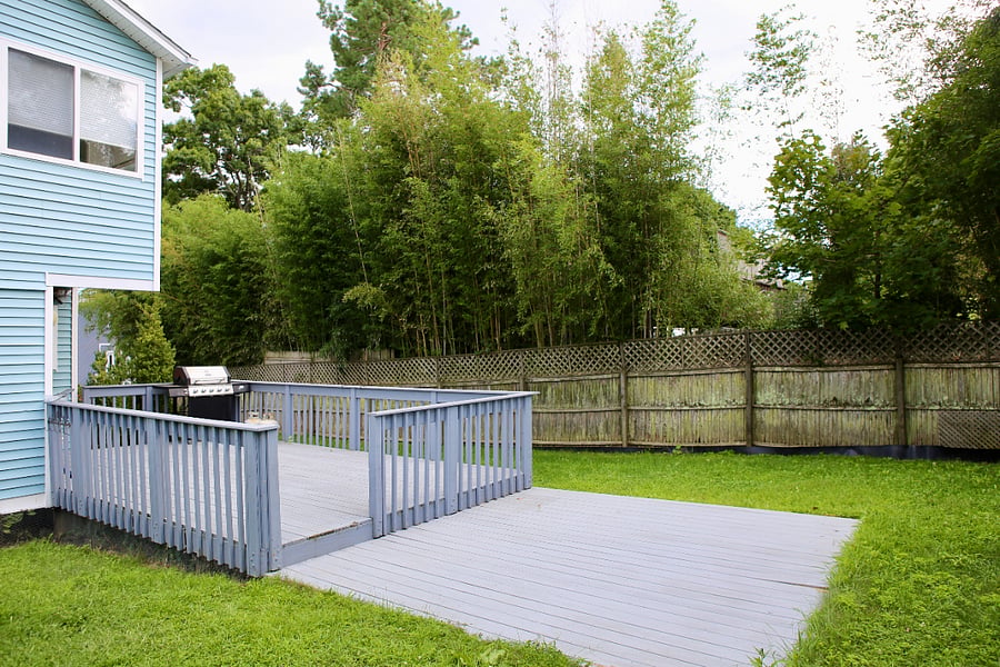 Patio furniture added after photo was taken