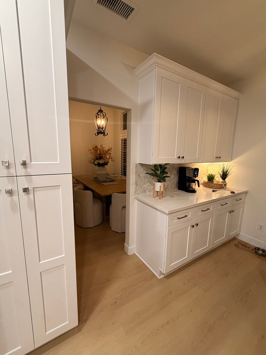 coffee bar/cabinet storage/pantry items