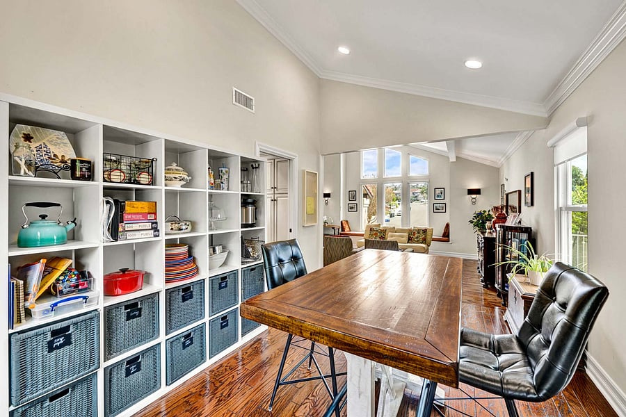 A very functional pantry, right on the other side of the kitchen, and can be used for a second office or auxiliary dining area.