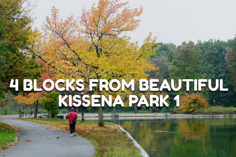 Walking distance to beautiful Kissena Park