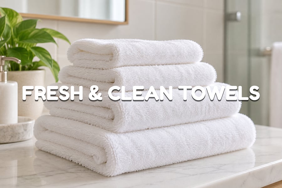 Fresh linens, comfortable pillows, and clean towels