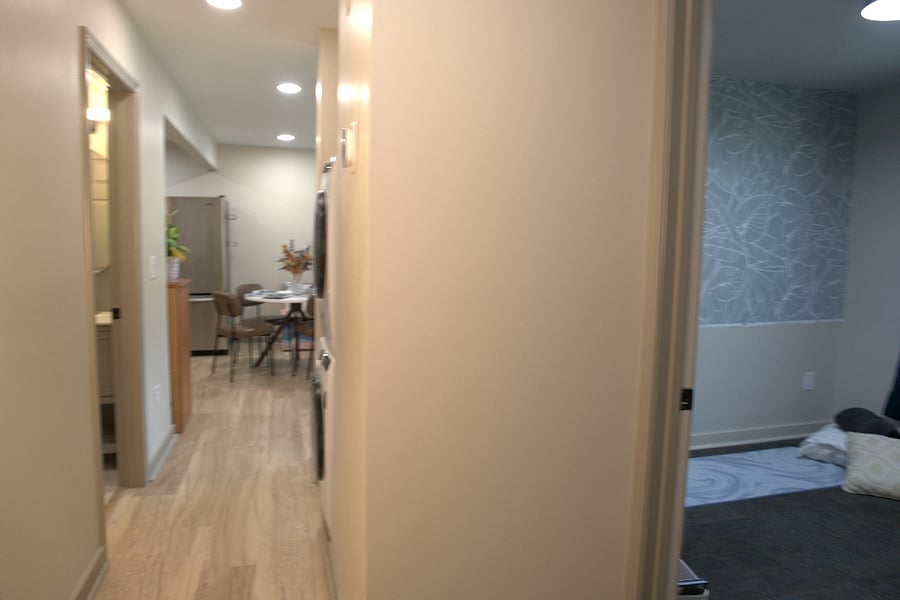 Third bedroom/office/flex space view to the hallway