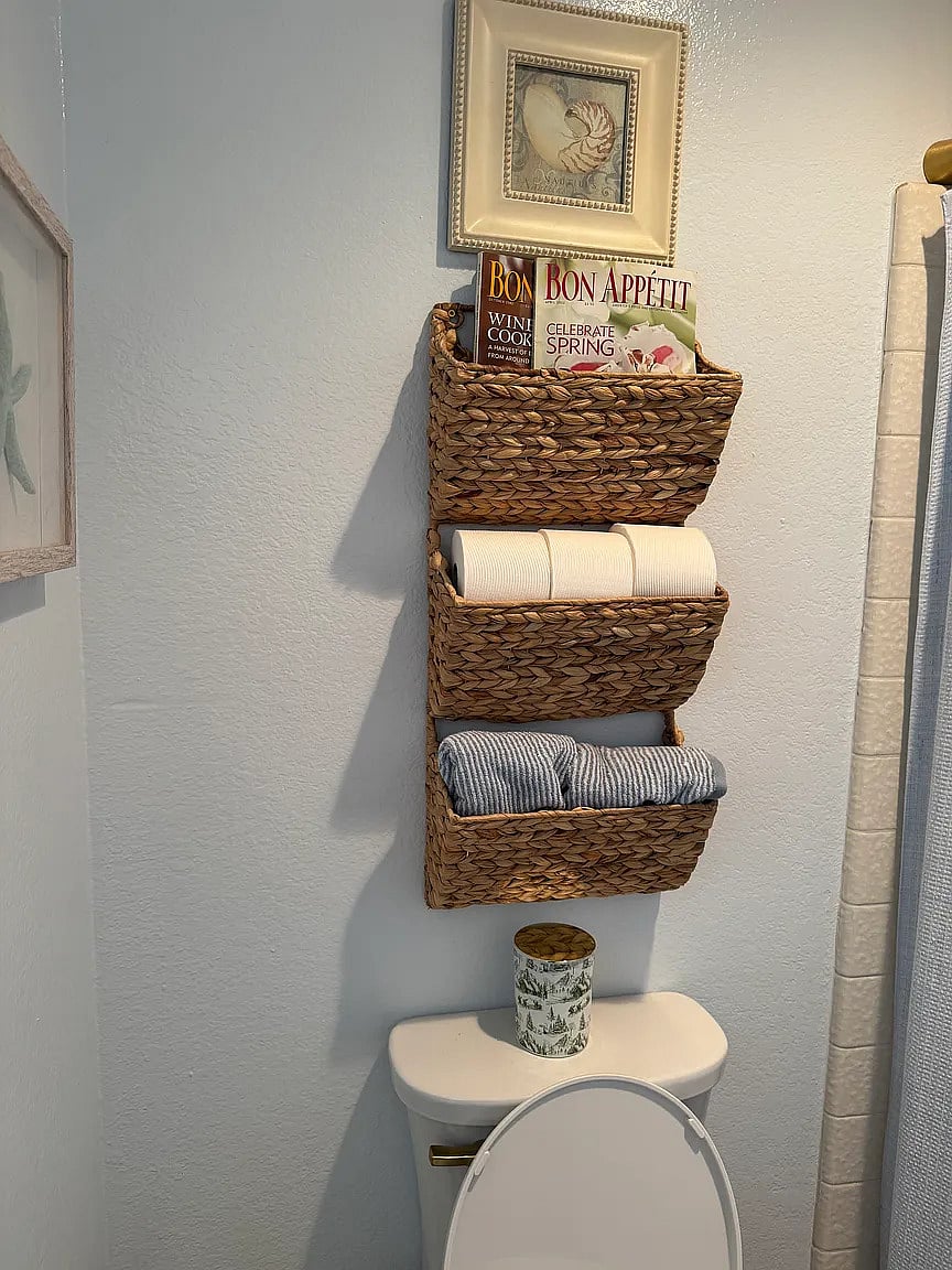 Master bath with walk-in closet, two sinks, shower, and large bathtub! Well appointed with hangers in closet, shampoo, conditioner, body wash, tooth brushes, brush, and blow dryer.