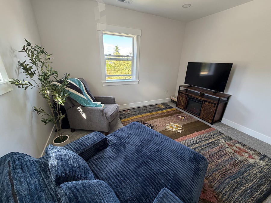 Private living room loft area