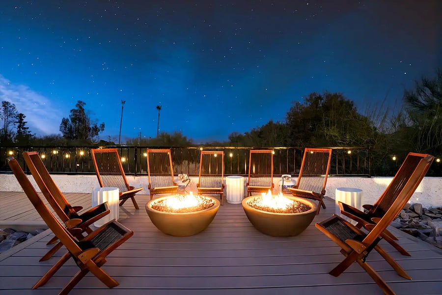 fire pit area
