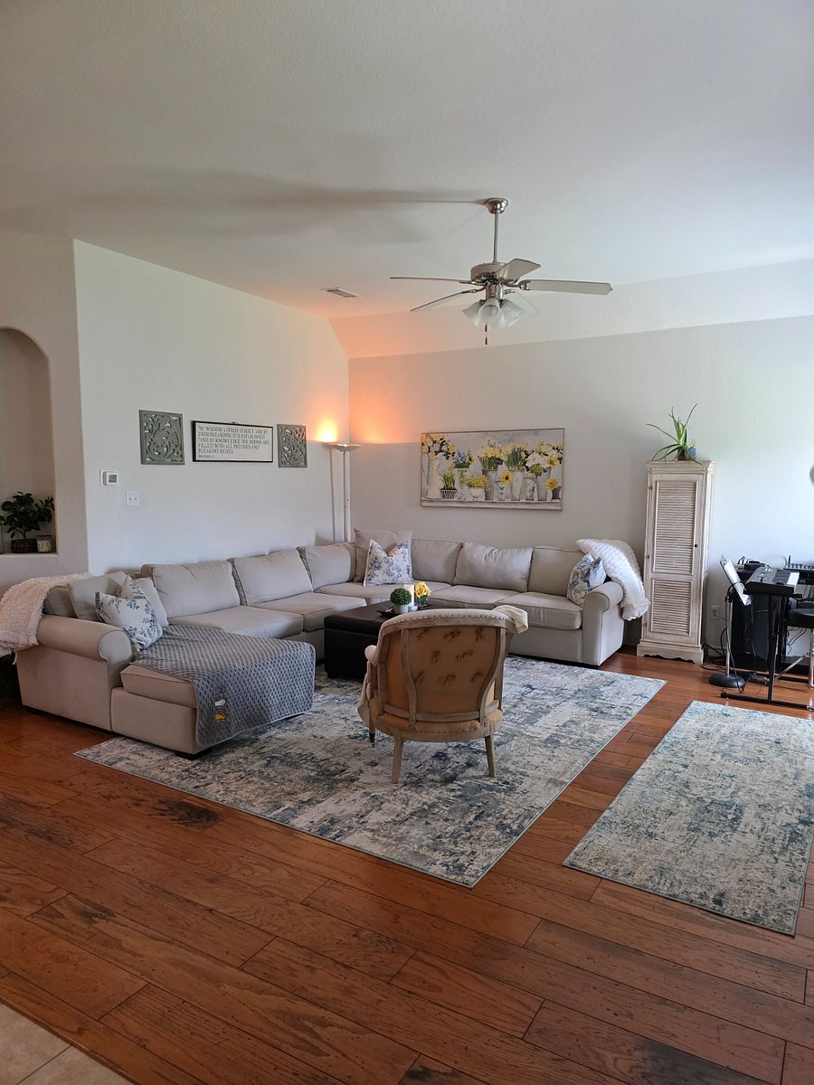 Cozy living area to retire to after a long day