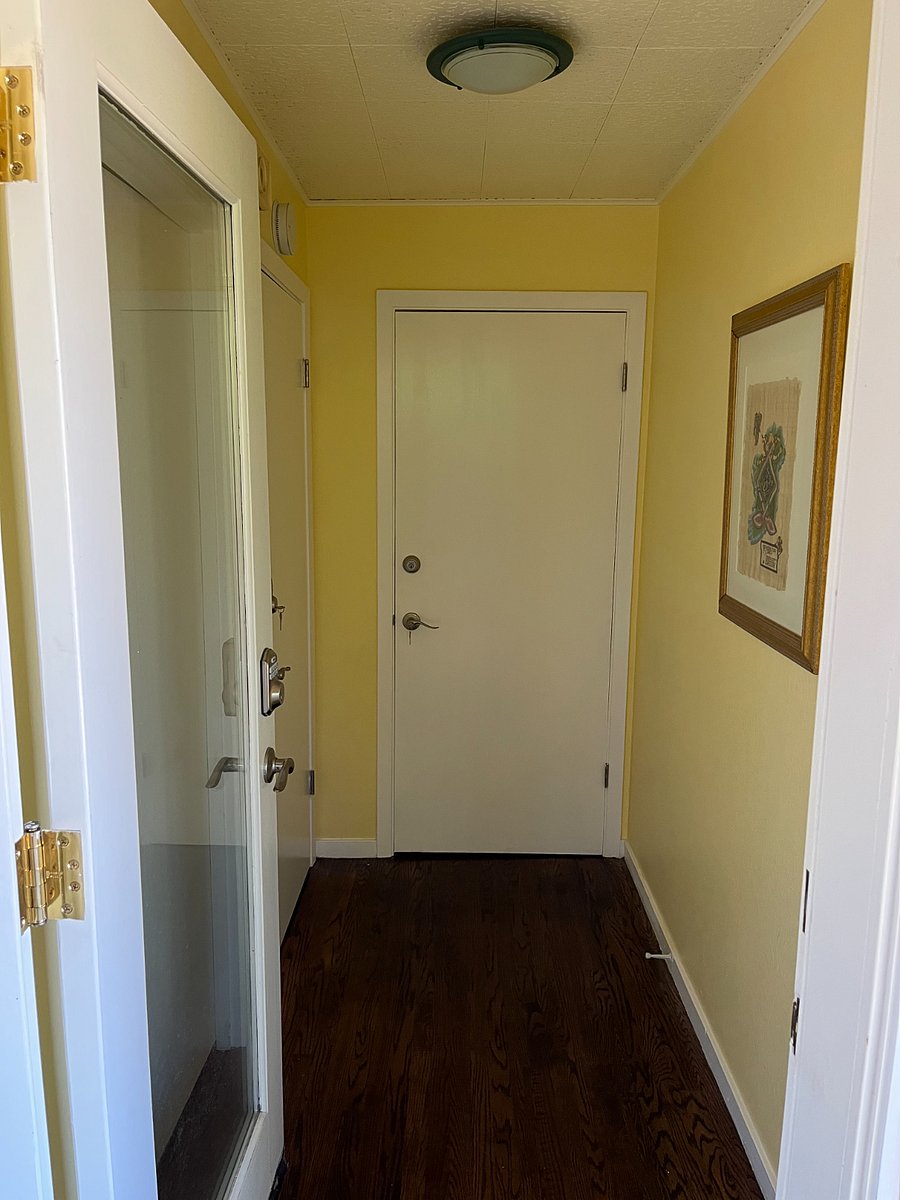 Hallway from entry door to private ADU front door.