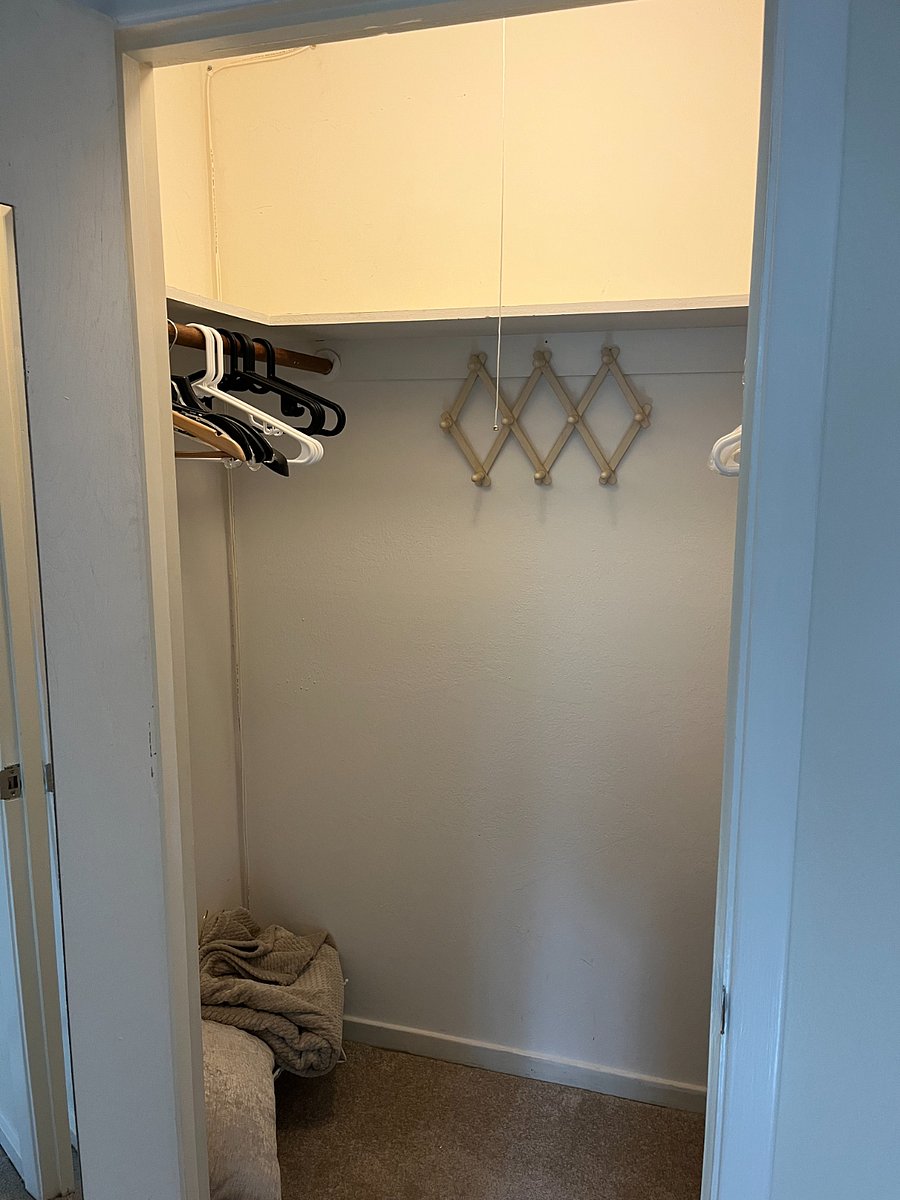 Walk-in closet.