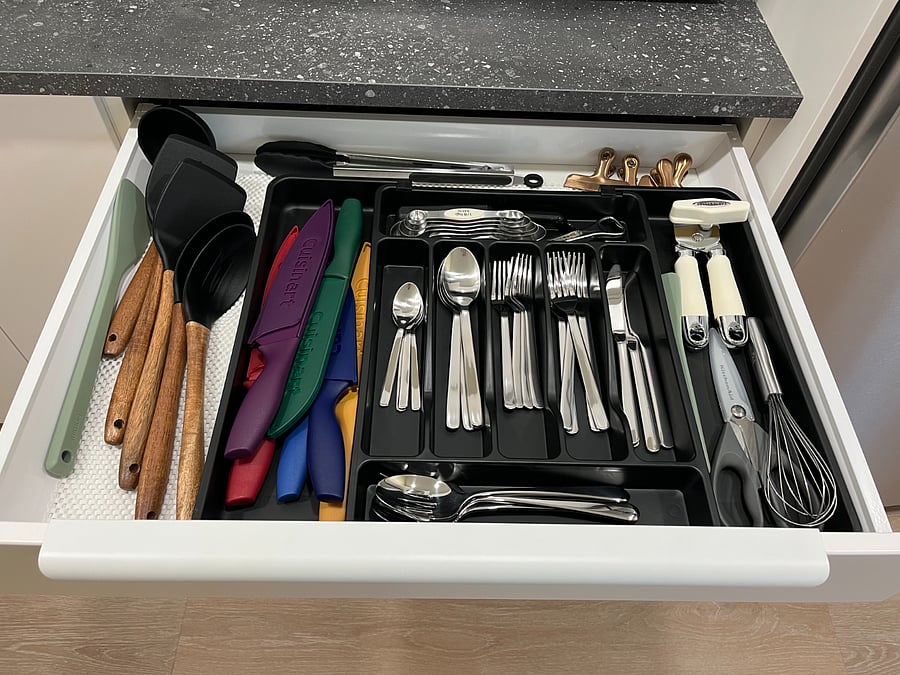 Cutlery and cooking utensils.