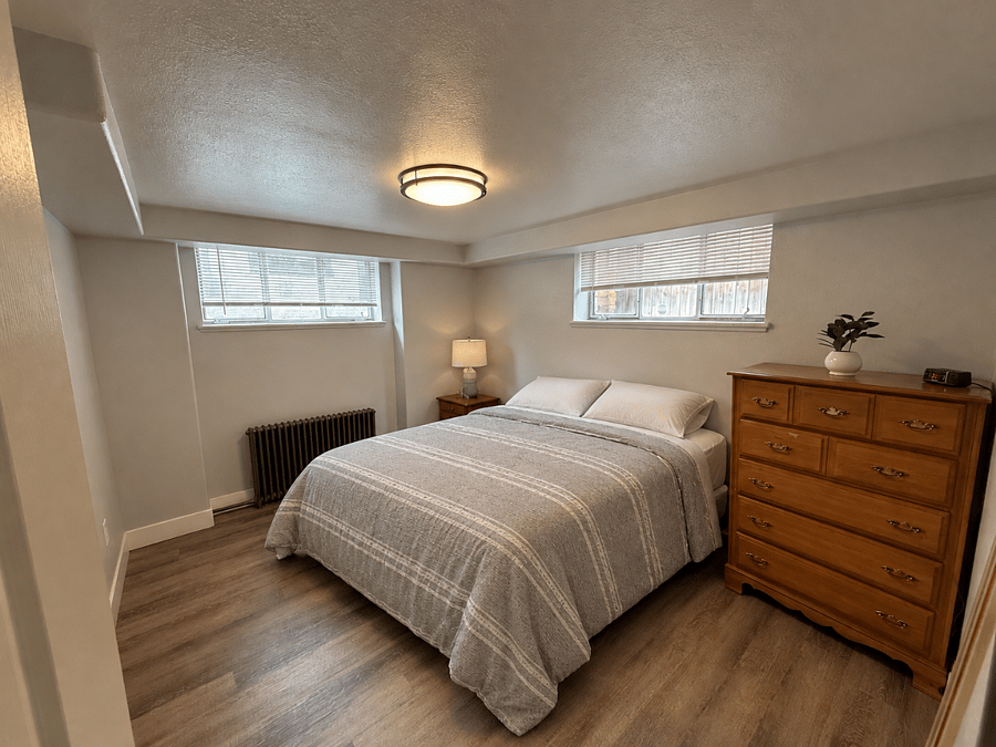Bedroom mock-up! New bed arriving mid-Sept 2026