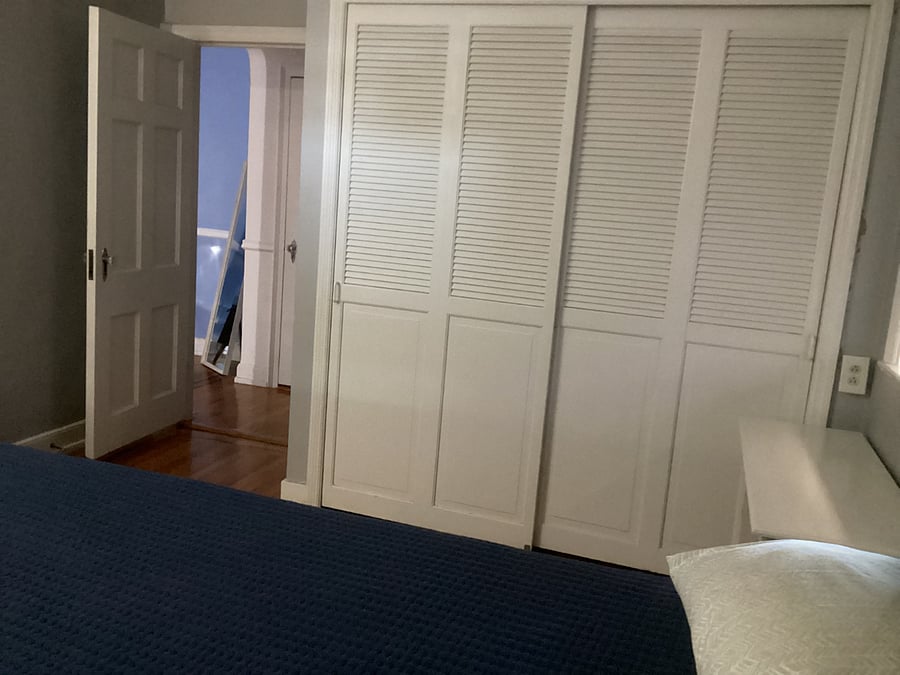 DOUBLE SLIDING DOOR CLOSET ; PLENTY OF SPACE.