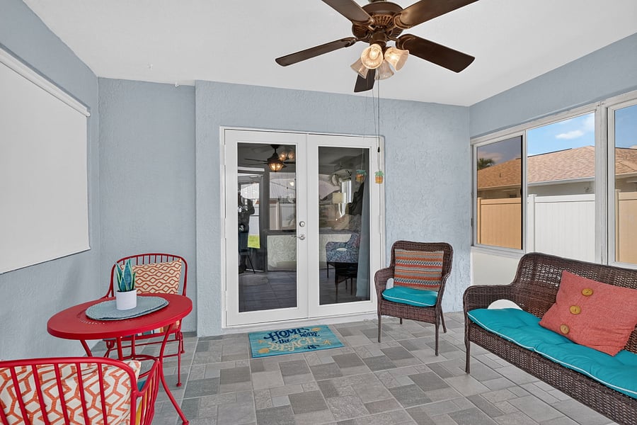 Private suite patio