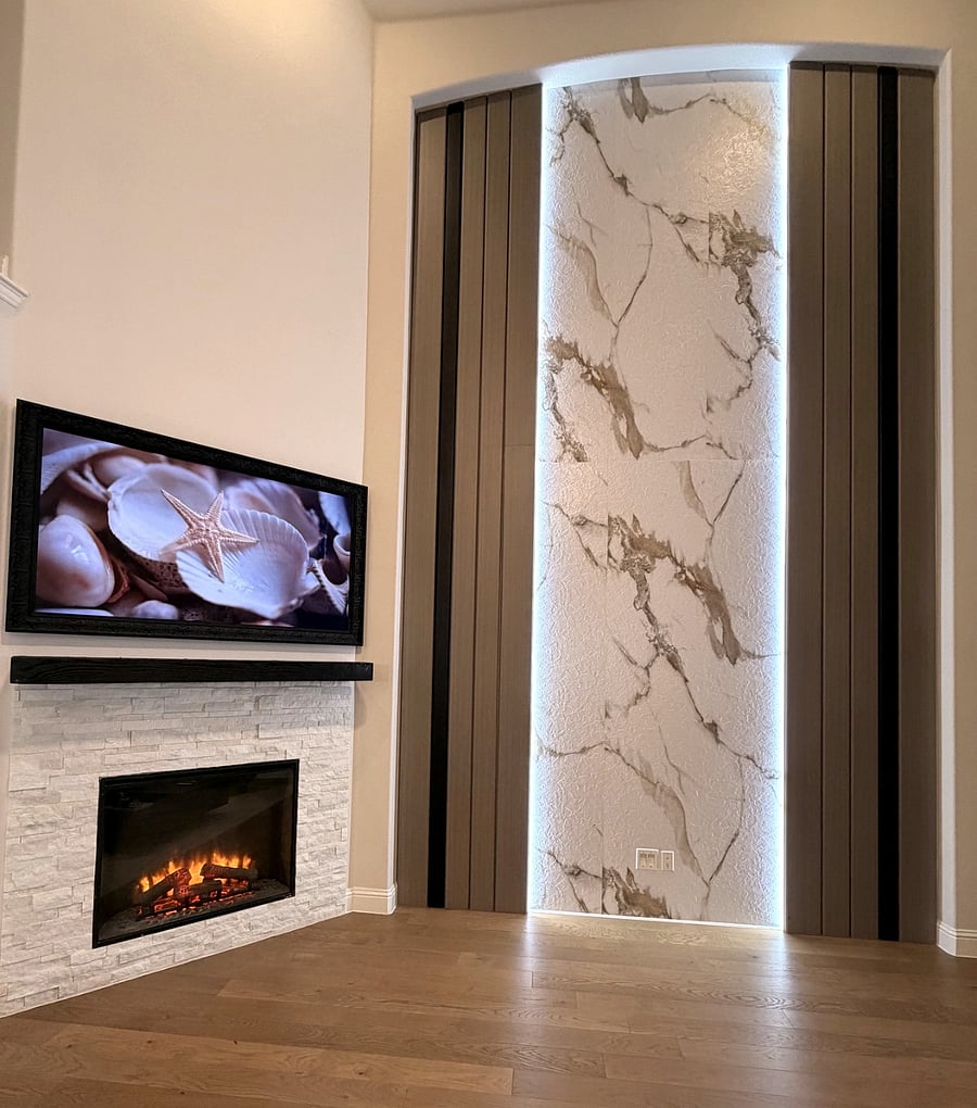 Fireplace/TV Angle