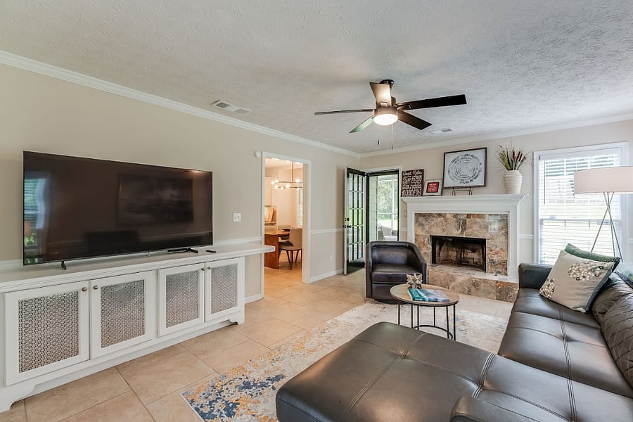 View of Family Room-Leading to Screen Porch 