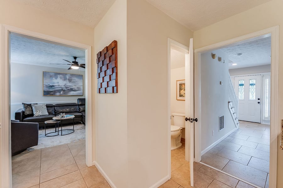 View of Half Bathroom Location 