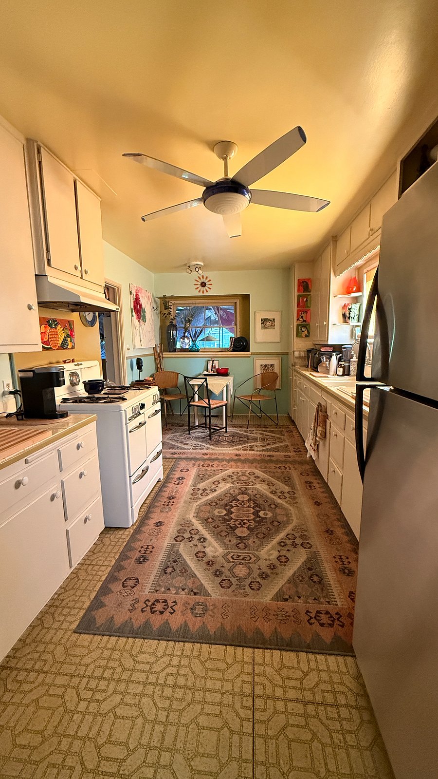 fully-equipped shared kitchen