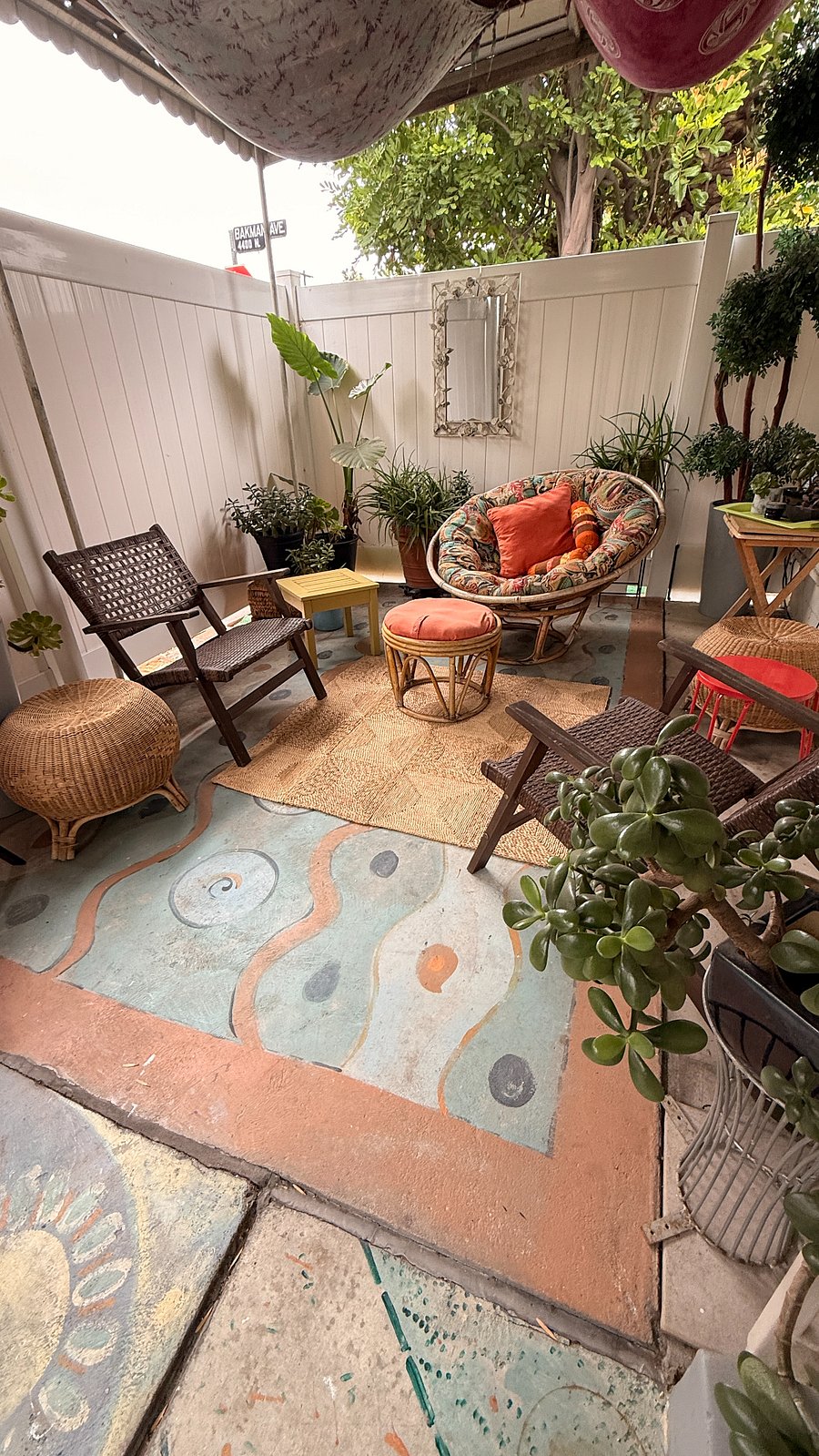 outdoor private patio
