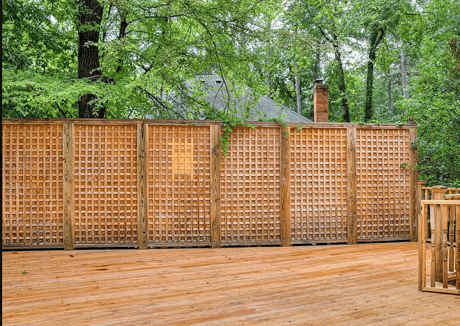Private backyard off the main level great room