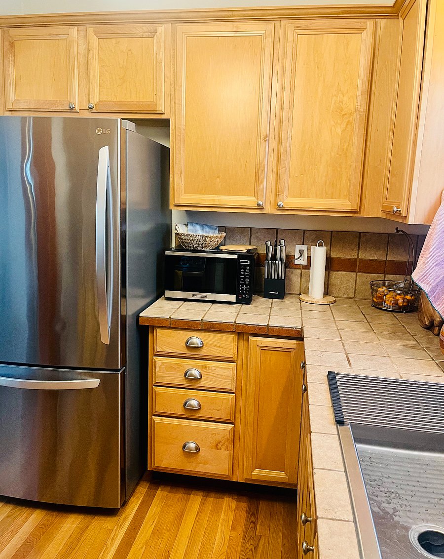 Microwave & Full size Refrigerator