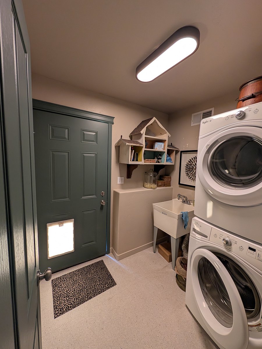 Downstairs laundry room