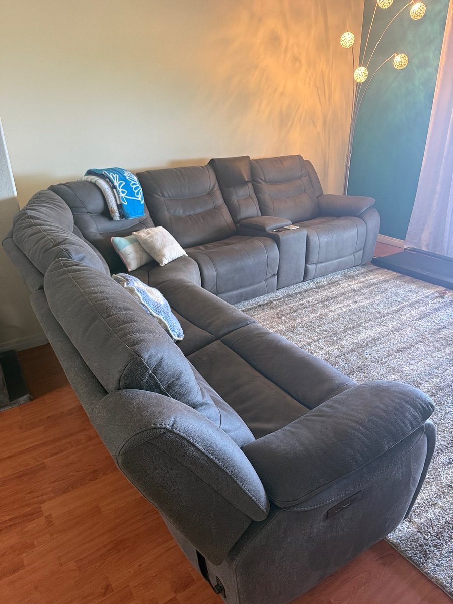 Living Room in Open Layout next to Kitchen