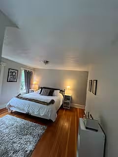 spacious bright bedroom