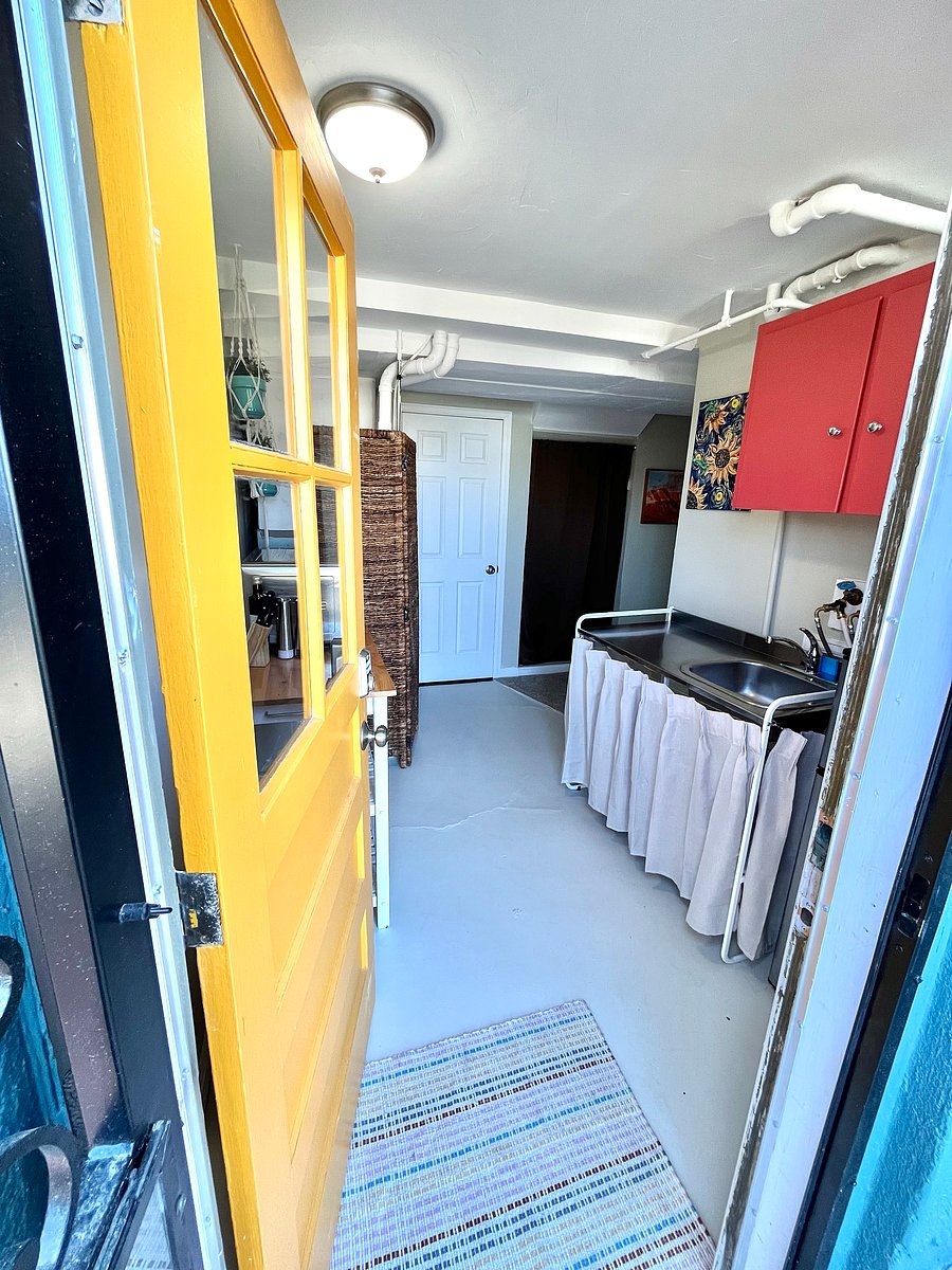 Entrance to lower unit/ kitchenette