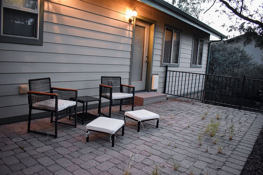 Private Patio off Primary