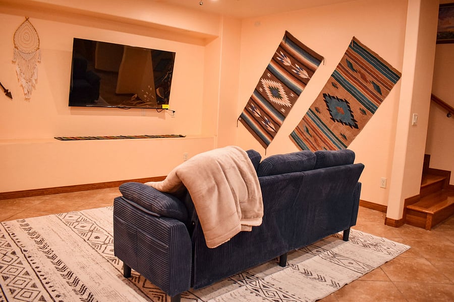 Downstairs living area
