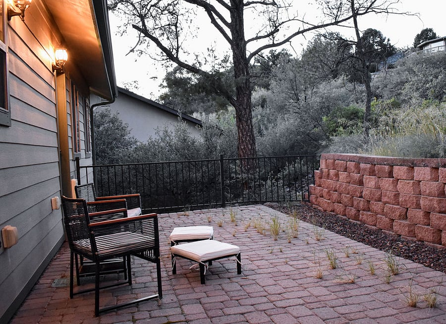 Private Patio off Primary