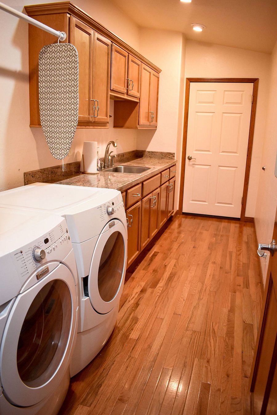 Main floor laundry and garage access