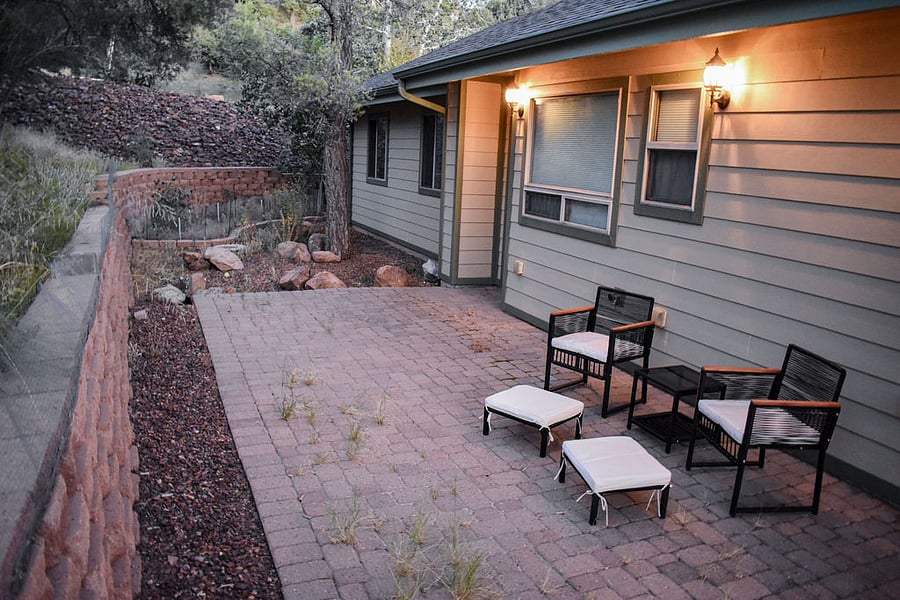 Private Patio off Primary