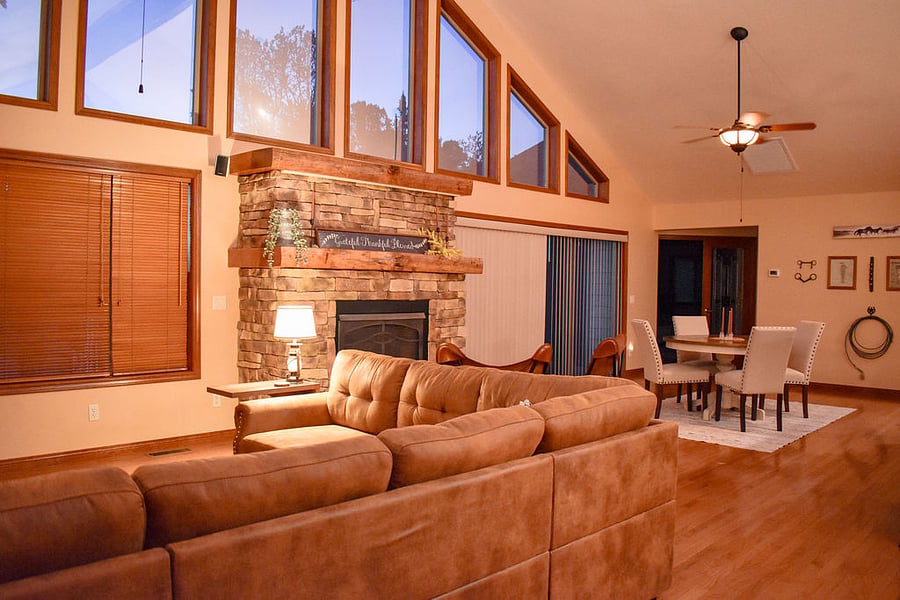 Living and Dining areas