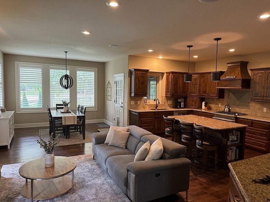 Kitchen/Hearth/Breakfast area.
