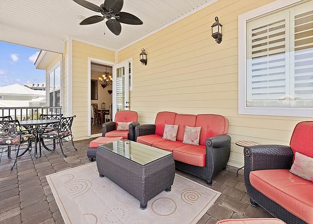 Screened, Covered Patio with Lake Views