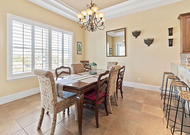 Spacious dining room for gathering