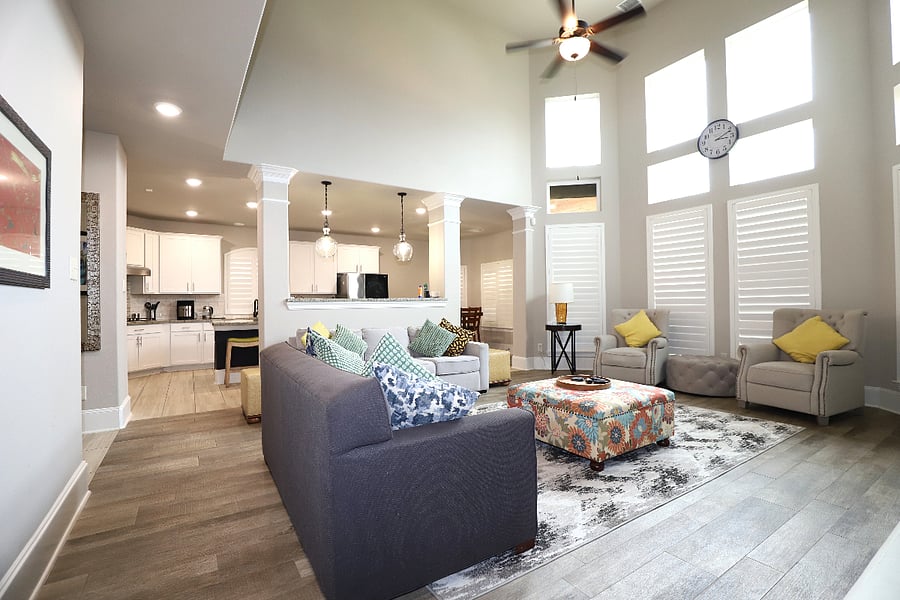 Living Room- Kitchen - Dining