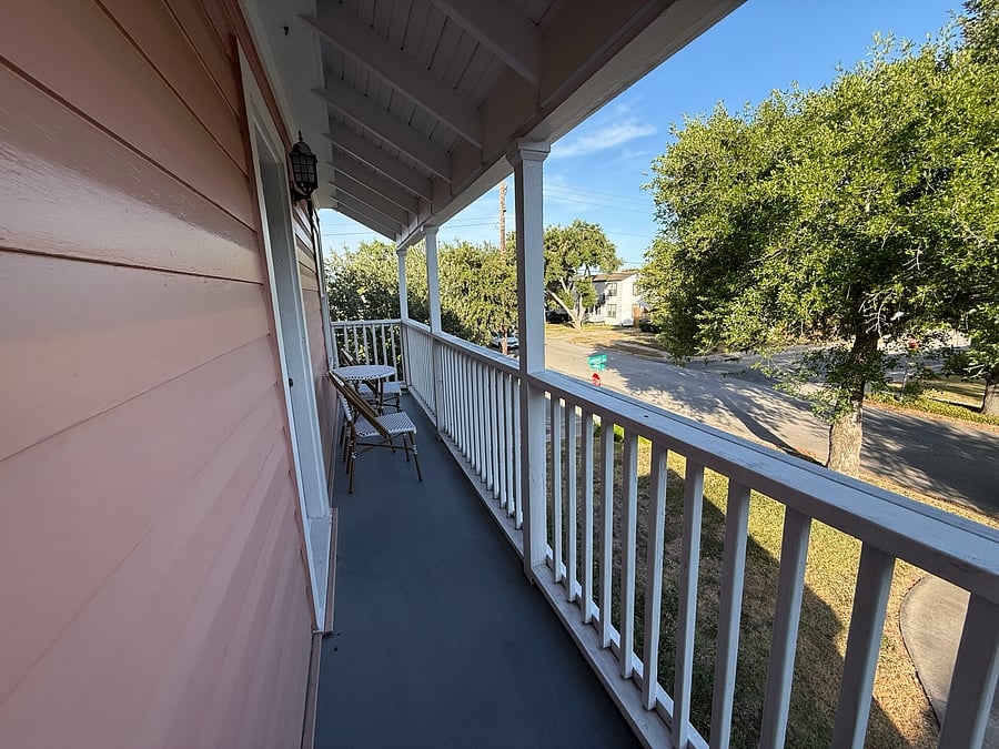 Private Balcony with seating