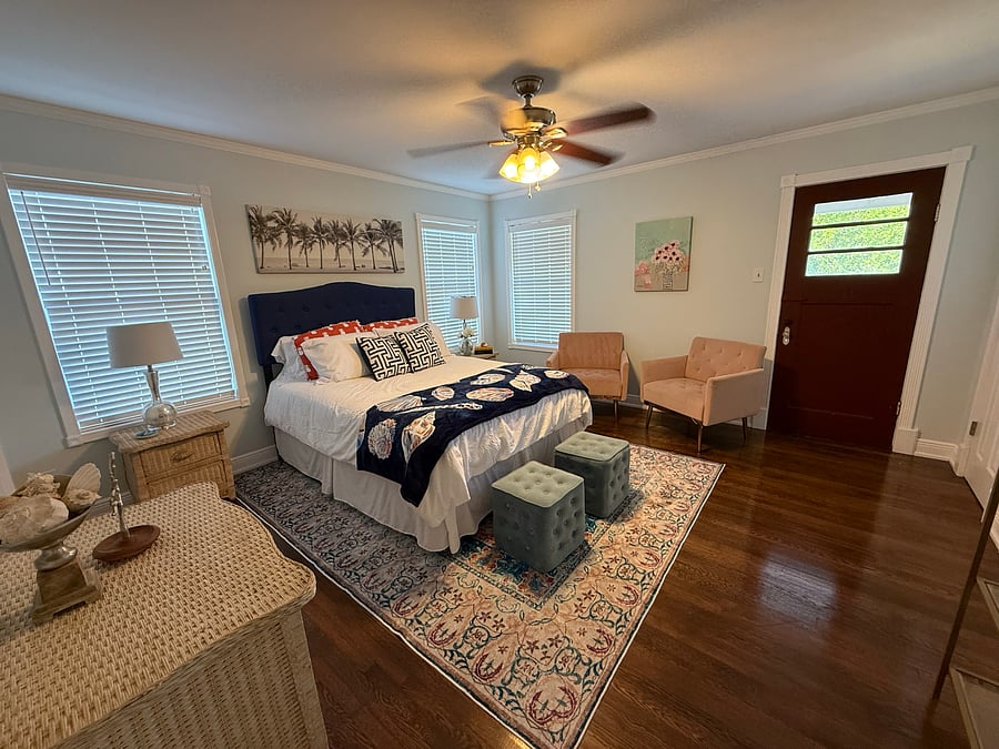 Bedroom #1 with private balcony