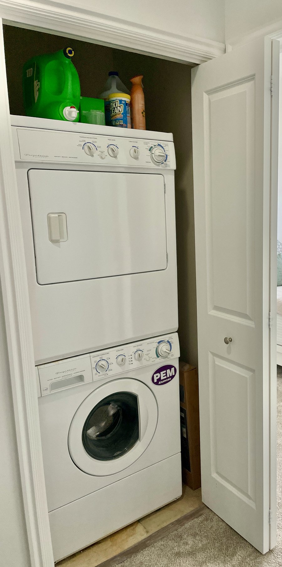 Washer and dryer in unit