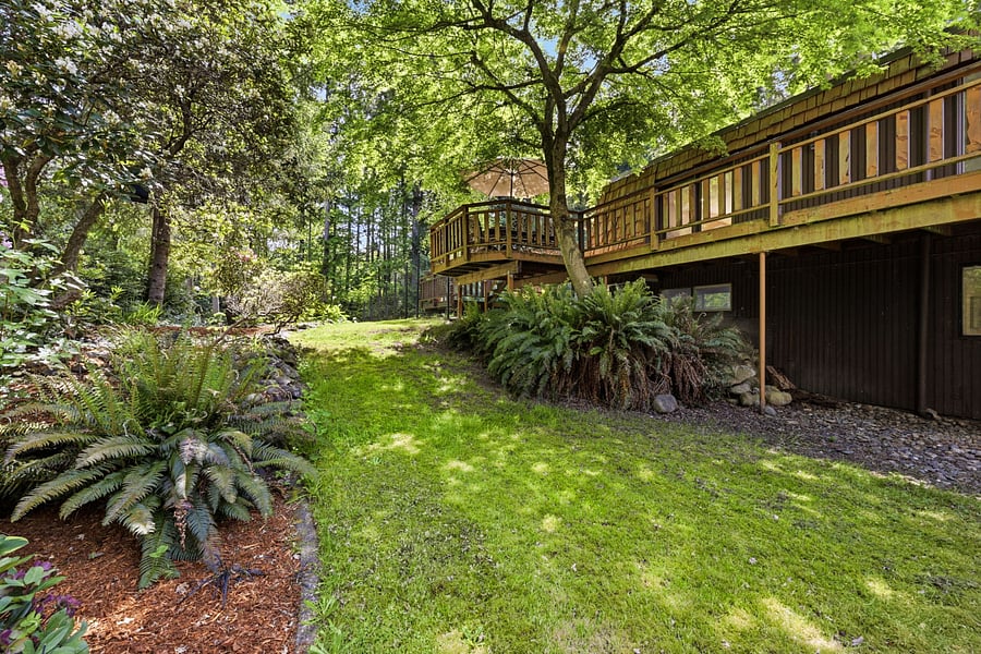 Yard with deck