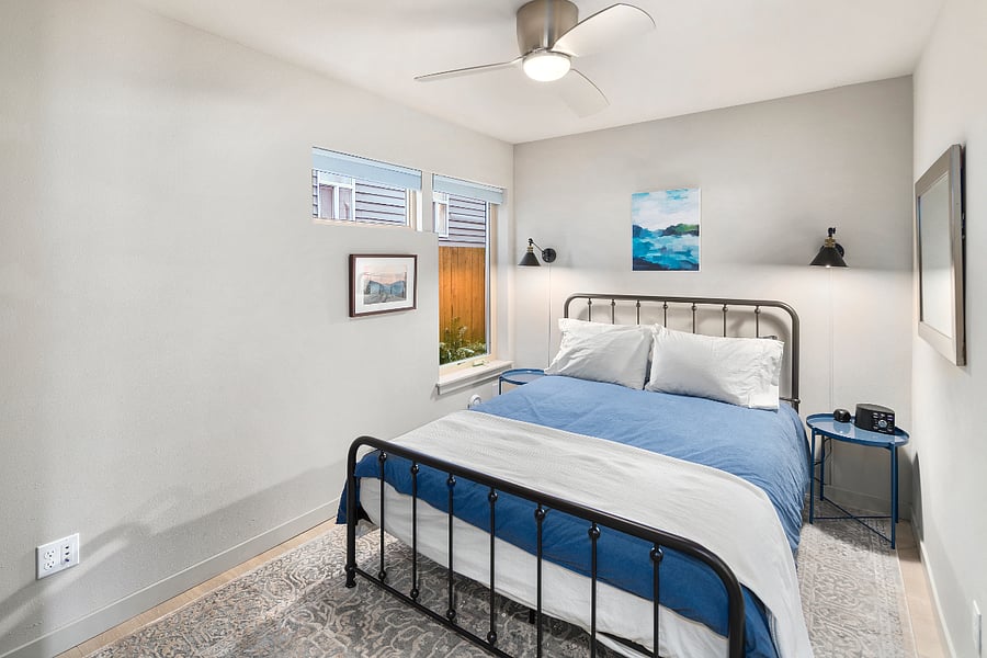 Rear Bedroom with queen bed